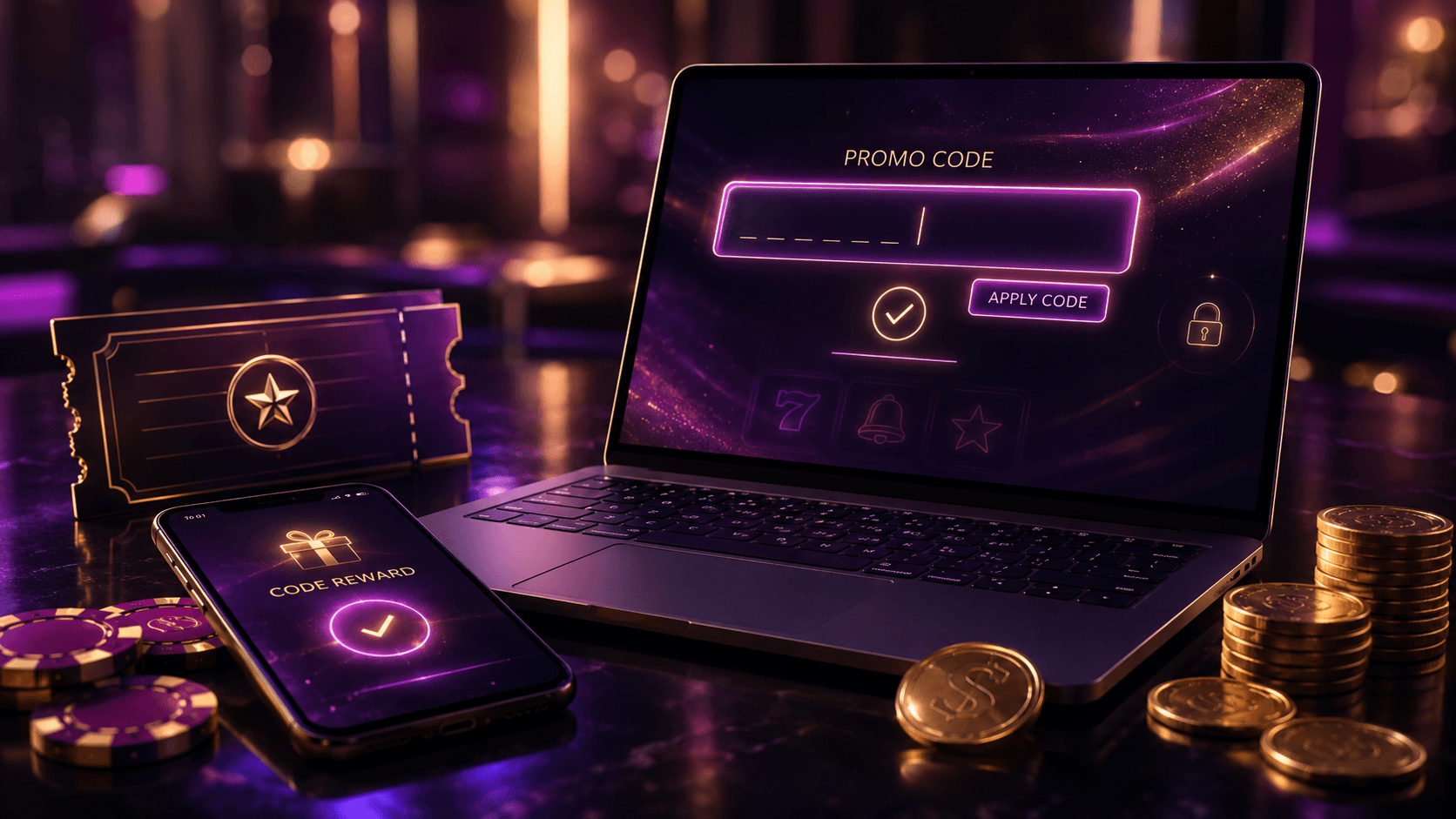 PlayLive entering a promo code